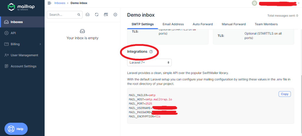 Come inviare email in Laravel usando MailTrap: Integrazioni