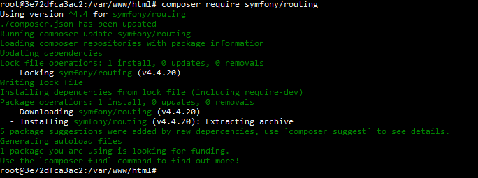 Install symfony/routing via composer.